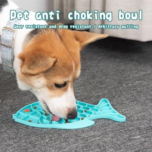 Portable Soft Dog Bowl Anti Choke Dog Feeding Food Bowls Puppy Slow Eating Dog Bowls Feeder Dish Pet Bowl Pets Supplies Products
