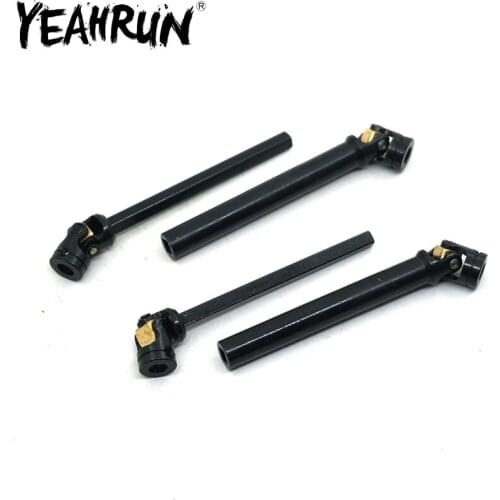 RC Car Metal Drive Shaft 90/100/110mm Black Universal Drive Shaft for 1/10 RC Crawler Car Axial SCX10 D90 D110 TF2 CC01 Parts