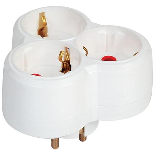 ARE HAPPY THAT SHUCKO TRIPLE GOLYAT PLUG SOCKET CLOVER TYPE surface mounting