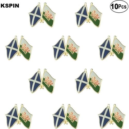 Scotland Wales Flag Lapel Pin Flag badge Brooch Pins Badges 10Pcs a Lot