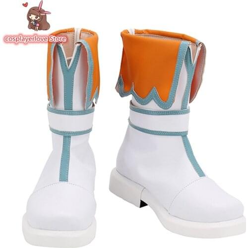 Princess Connect! Re:Dive Izumo Mi Shoes Cosplay Long Boots Leather Custom Made Cosplay Costumes Shoes boots custom Made For you