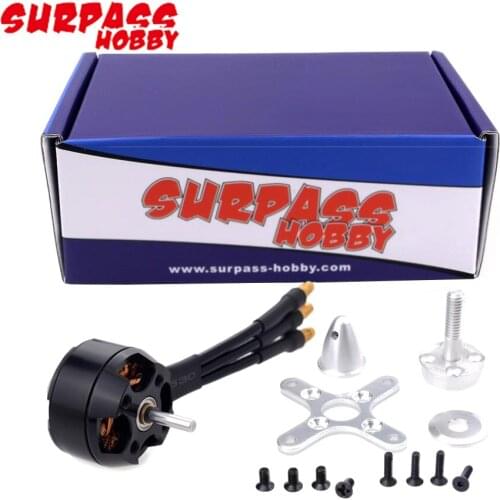 Surpass Hobby C2822 1200KV/1400KV 4-Poles Brushless Motor For RC 3D Airplane Fixed-wing Glider Warbirds Aircraft Multicopter Toy