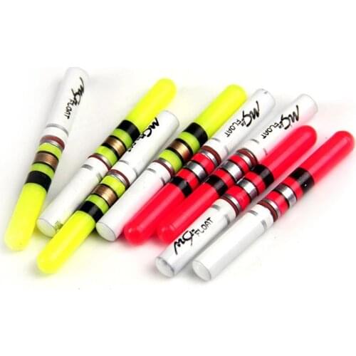 2Pcs Light Sticks Green / Red Work with CR322 Battery Operated LED Luminous Float Night Fishing TackleElectric Fishing Light