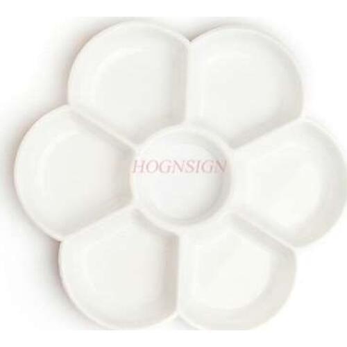 Thickening imitation ceramic watercolor pigment plum type palette palette Chinese painting gouache palette box painting tools