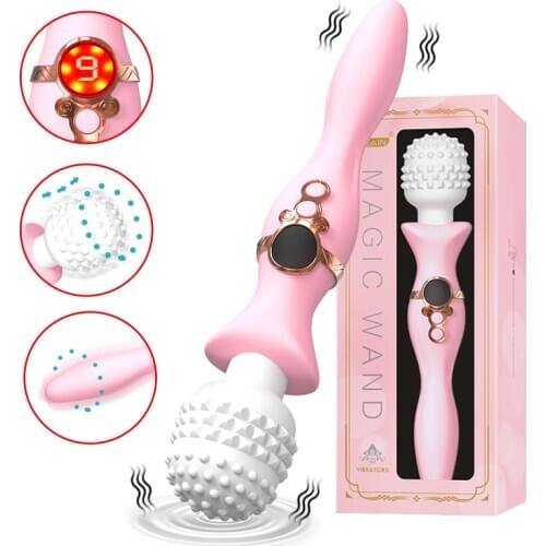 Huge Magic Wand Vibrators For Women, USB Charge Big AV Stick Female G Spot Massager Clitoris Stimulator Adult Sex Toys For Woman