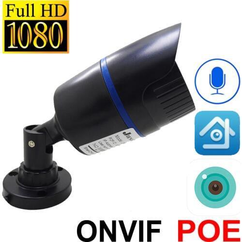 Xmeye POE Ip Camera 1080p HD Cctv Security Video Surveillance Bullet Infrared Home Outdoor Waterproof Onvif POE Camera Icsee