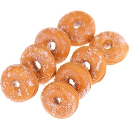 1 Bag Artificial Donut Chocolates Fake Food Ornament Craft Decor Miniature Dollhouse Decoration DIY Kitchen Toys