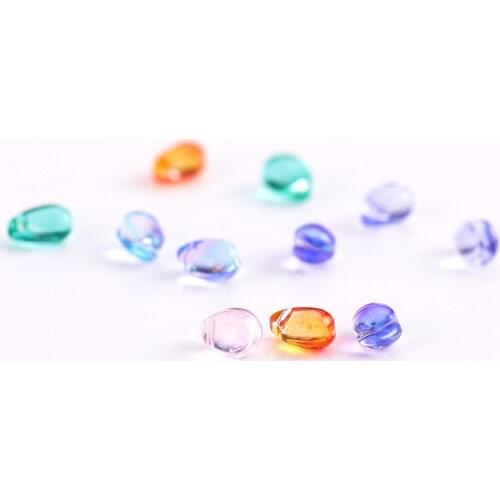 100 PCS 6*9mm Crystal Rhinestone Water Drop Pendant Connectors For Women Earring Accessories