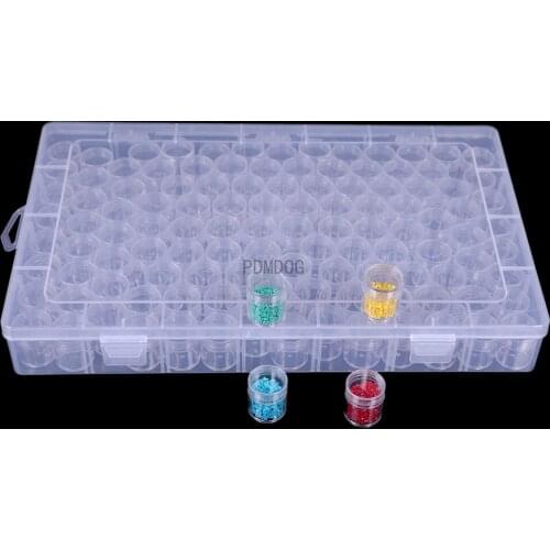 114/32 Girds diamond painting accessoires Case Clear Plastic Beads Display Storage Box For Diamond Embroidery Cross Stitch Tools