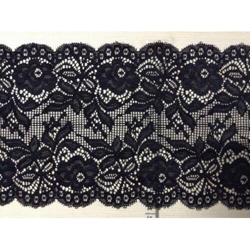 16.5cm luxurious and exquisite elastic jacquard lace, soft and elegant lace trimming,XERY-HL1