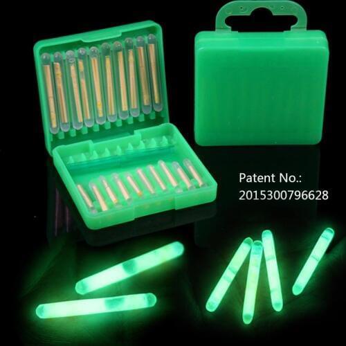 20 Sticks in box Fishing Fluorescent Lightstick Light Night Float Rod Lights Dark Glow Stick for fishing rod tip