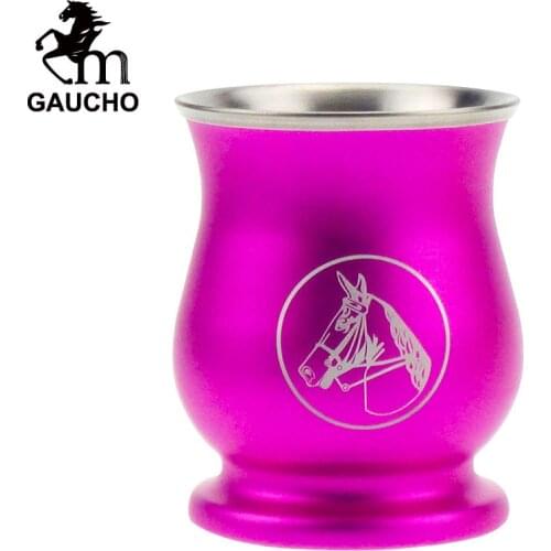 24 PCS/Lot Yerba Mate Gourds 200 ML Stainless Steel Calabash Cups Double Wall Heat Insulation Nice Appearance Hot Wholesale