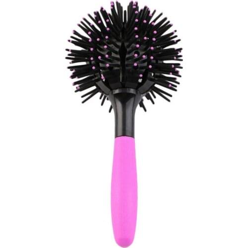 3D Spherical Comb Full Round Hot Curling Styling Brush Curl Hair Brushes Massage Hairbrush For Girls Women Barber Accessories