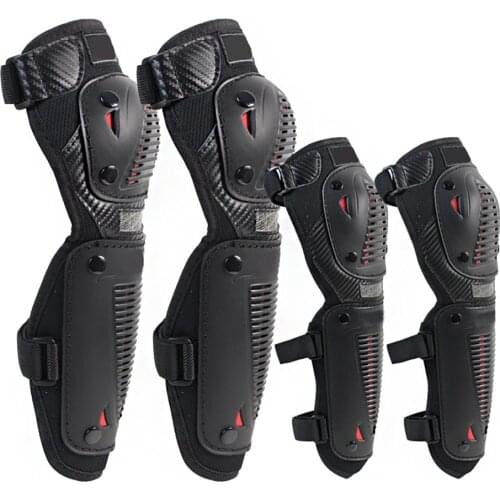 4Pcs Motorcycle Knee Brace Pads MX MTB DH ATV Motocross Knee Guard Protector Off-road Racing Cycling Knee Pad Elbow Protective