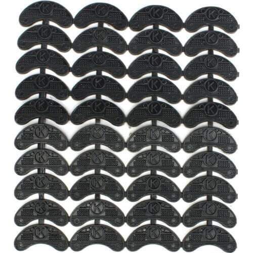 40PCS 20-Pair Rubber Heel Savers Toe Plates Taps DIY Shoe Repair Pads Size:56*24*3.1MM