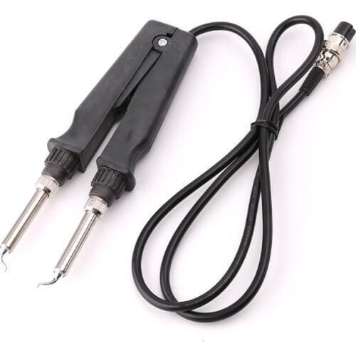 902 ESD SMD Double Soldering Iron Tweezer Handle Clip Heating Plier Soldering Station Accessories