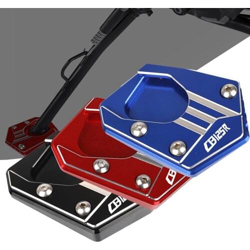 Motorcycle CNC Side Stand Enlarge Extension Kickstand Plate Pad Support FOR HONDA CB125R CB 125R CB125 R 2018 2019 2020 2021