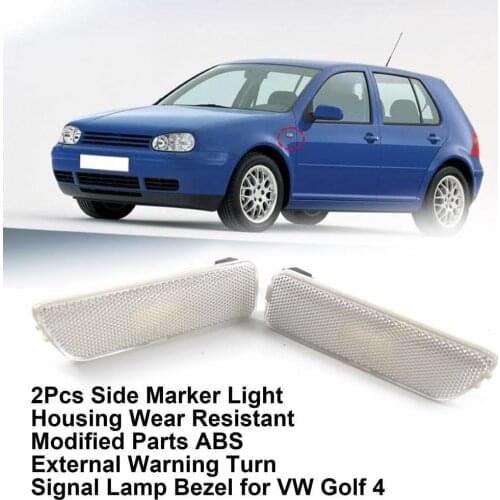 1 Pair Side Marker Light Housing ABS External Warning Turn Signal Lamp Bezel 1JM945071 1JM945072 for VW GOLF GTI JETTA MK4
