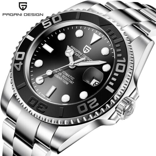Relojes Hombre PAGANI Watch Men Sport Automatic Mechanical Clock Men Watches Top Brand Luxury Waterproof 100m Watch Dropshipping