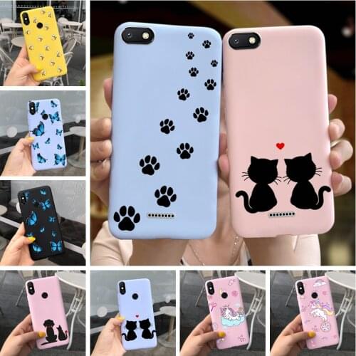 Phone Case For Xiaomi Mi A2 Lite Case 5.84" Cute Cat Cartoon Silicone Soft TPU Cover For Xiaomi Mi A2 A 2 Lite Funda Bumper