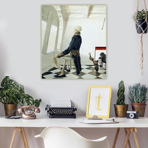 Citon Andrew Wyeth《Dr. Syn,1981》Canvas Oil Painting Artwork Poster Picture Wall Decor Background Home indoor Decoration