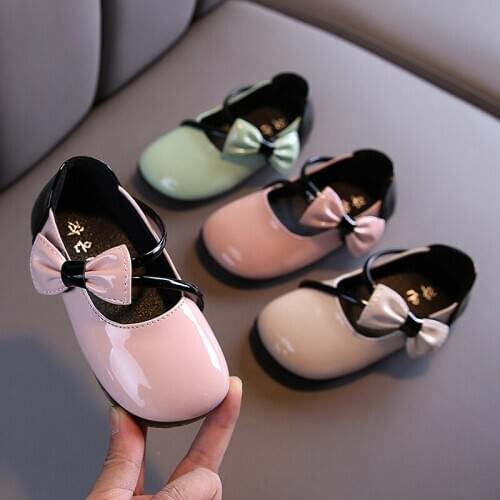 2020 Autumn New Girls Tassel Princess Shoes Mary Janes Shoes Solid Color Kids Flats Child Dress Shoes Baby Toddlers