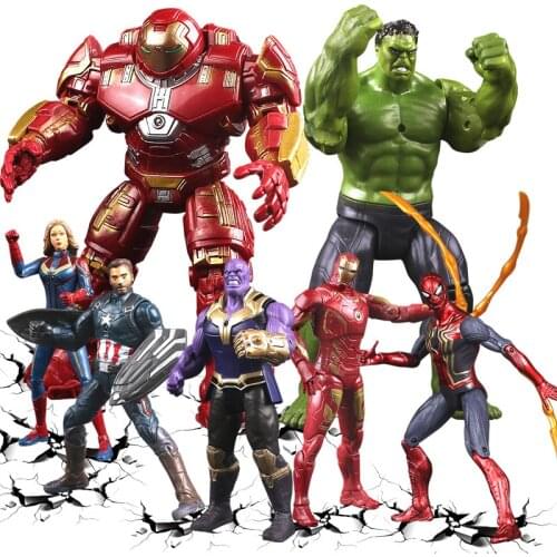 16cm Marvel Avengers 4 Action Figure Toys Endgame Superhero Star Lord Groot Thanos Hulk Collectible Dolls Toy For Children Gift