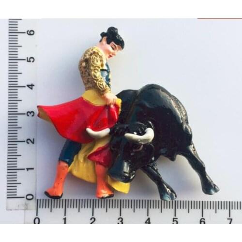 Spanish bullfighting Fridge Magnet 3D Resin Travel Refrigerator
