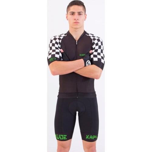 Top Kapvoe Males' Short Sleeve Cycling Jersey Summer Short Road Team Breathable Jersey MTB Bike Wear Bicycle Cycling Clothing