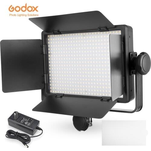 GODOX LED500C LED 3300K-5600K Studio Video Light Lamp + Remote For Camera Camcorder