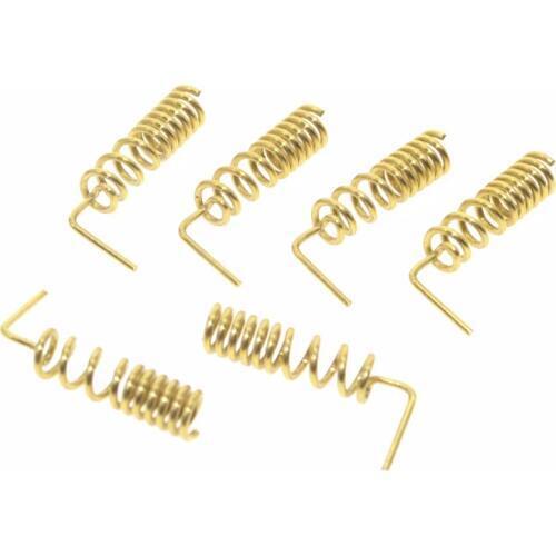 GSM antenna spring 900/1800MHZ copper spiral coil winding antenna GSM antenna motherboard soldering; 0.8 x 5 x 24 mm