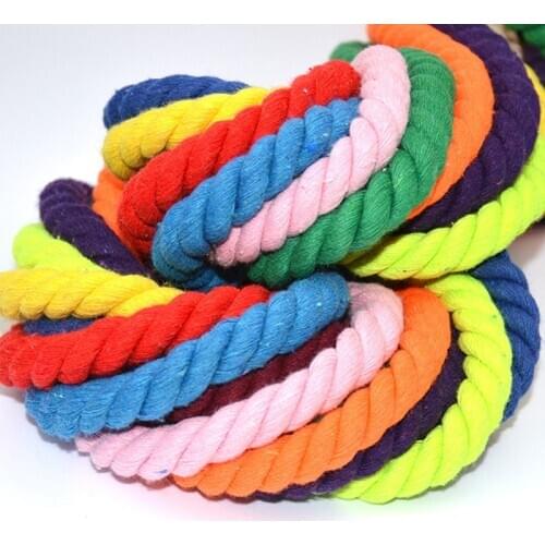 8mm Cotton Rope 3 Shares Twisted Cords for home Textile Craft Decoration Bag Drawstring Belt DIY Lanyard Thread Cord 10meters