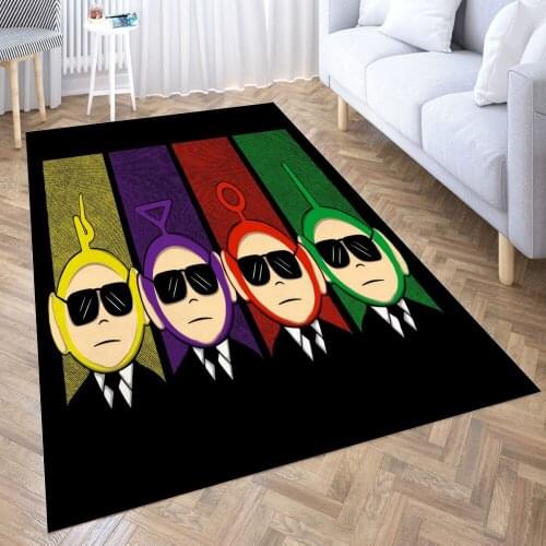 Reservoir Tubbies Carpet for Living Room 3D Anime Cartoon Rug Gamer Teen Room Bedside Lounge Rug Kids Children Floor Mats