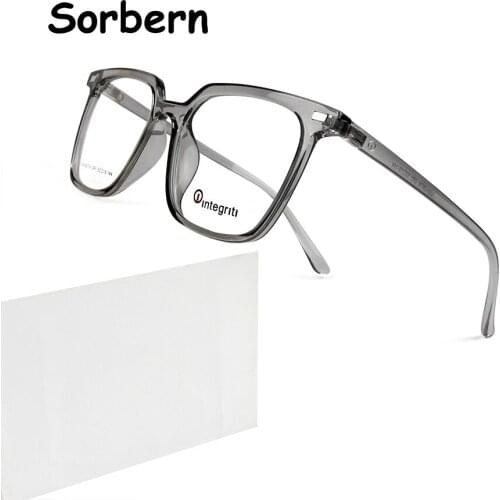 Square Ultralight TR90 Fashion Transparent Glasses Frame Men Women Trending Prescription Eyeglasses Frame Full Rim Eyewear