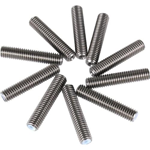 Top selling Anet 10pcs/set A8 A2 A8PLUS E10 E16 tube Nozzle Throat Tube for 1.75mm filament M6*30MM Makerbot MK8 3D Printer
