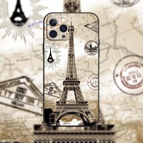 Fashion 3d Paris Iron Retro Smart Phone Coque For iPhone 11 Case Cover 12 Pro mini XS 11Pro 12Pro Max 6 S 7 8 Plus X SE 2020 XR