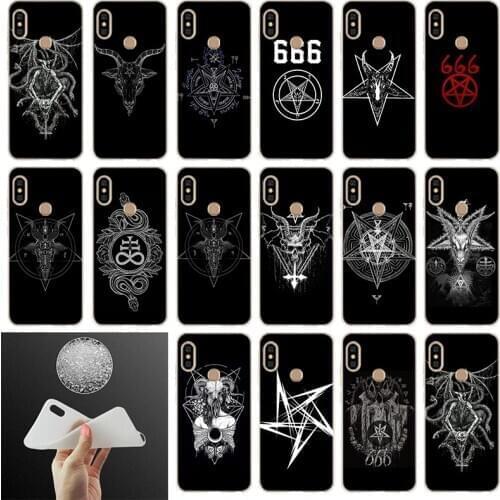 Soft Case For Xiaomi Redmi 9a 8A 7A 6A 5plus Note 9 8 7 6 5 Pro Y3 9S 8T Cover Bag Pentagram 666 Demonic