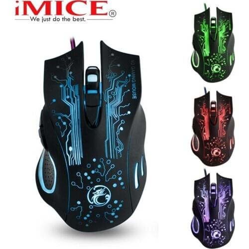 X9 Wired Mouse with Gaming Chip Strong 2400 DPI USB Wire Black Gaming Mouse with RGB Light Mice X9 Mause for Computer PC Laptop