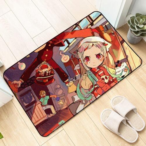 Anime Jibaku Shounen Hanako-kun Floor Mat Carpet Decor Bedroom Anti-slip Rugs DIY Doormat Kitchen Mats
