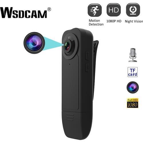 New Wearable HD 1080P Min Camera Video Recorder with Night Vision Motion Detection Small Security Cam for Home Outside Camcorder