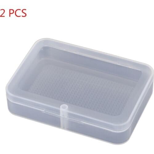 New 2pcs Transparent Card Holders Plastic Box Poker Card Storage Box Element Packing