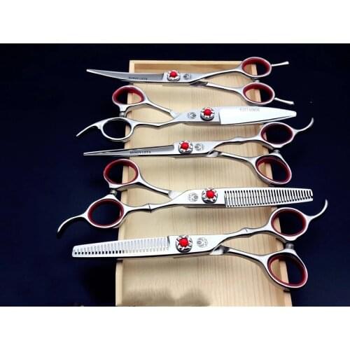 Professional Haircut And Hairdressing Scissors Flat Cut No Trace Tooth Scissors Tool Set Salon Haircut And Hairdressing Scissors