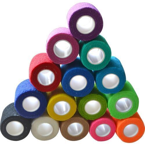 24pcs 5cm * 4.5m Self Adhesive Elastic Highly Extensibility Nonwoven Bandage Wrap Wound Pain Relief Sports Joint Protection