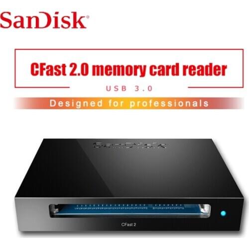 Original SanDisk Extreme PRO CFast 2.0 memory Card Reader/Writer High-speed USB3.0 Card Professional XC10 Camera Card Reader