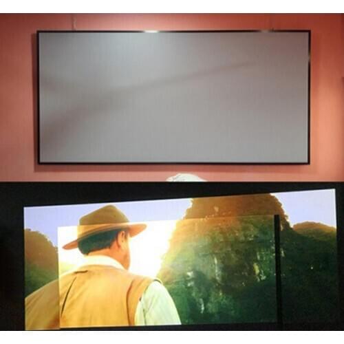 60/72/84/92/100/110/120/130 inch 16:9 Anti-light Folding Projection Projector Film Video Screen Home Office HD Projector Screen