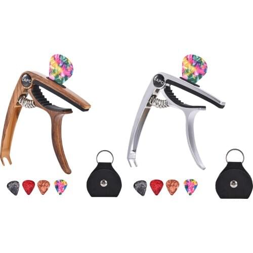 Alloy Guitar Capo Quick Change Clamp Key Acoustic Guitars Electric Guitar Ukuleles Accessories