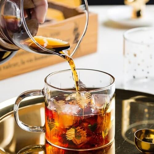 Shot Coffee Glass Cup Simple Cocktail Whiskey Water Teacup Milk Cute Latte Glass Cups Modern Home Bottle Verre Drinkware DF50BLB