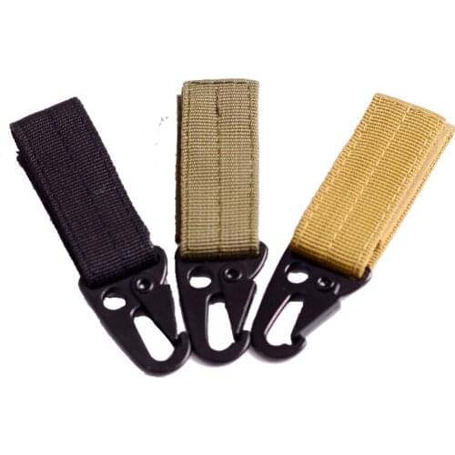 Tactical Carabiner Backpack Hooks Olecranon Molle Hook Survival Gear Nylon Keychain Clasp Outdoor Hunting Clothing Accessories