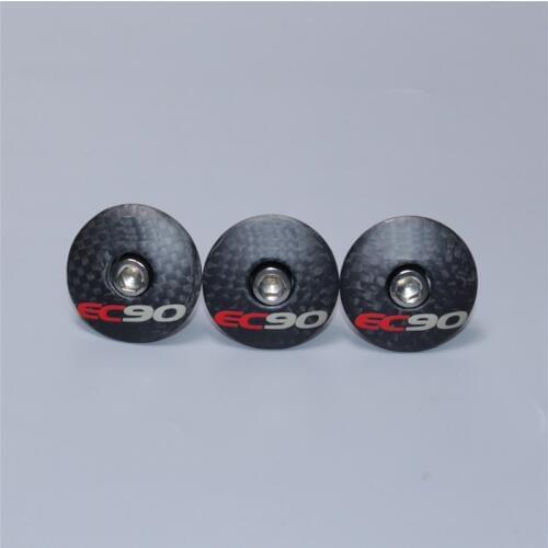 EC90 headset top cap Full Carbon Fiber Leather Cover Best Bicycle Stem Headset Cover MTB Bike Parts 6 g
