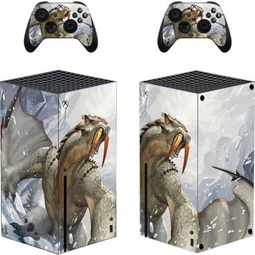 Monster Hunter Skin Sticker Decal Cover for Xbox Series X Console and 2 Controllers Xbox Series X Skin Sticker Vinyl